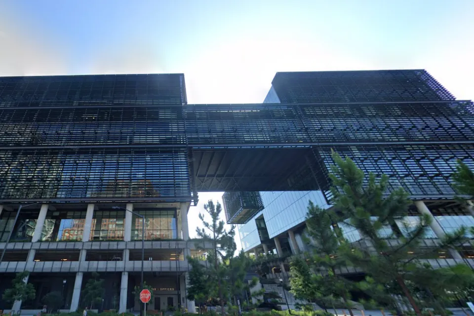 Google Maps street view of new office tower in Atlanta, Georgia.